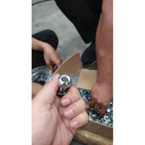 DIN985 Porcas de inserção de nylon Porca de aço carbono