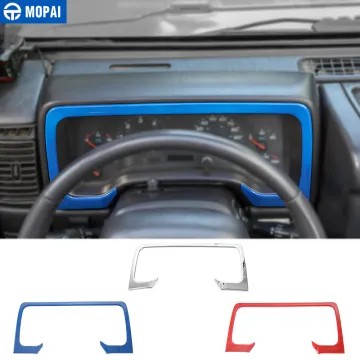 MOPAI ABS Car Interior Instrument Dashboard Panel Decoration Cover Stickers for Jeep Wrangler TJ 1997-2006 Accessories Styling