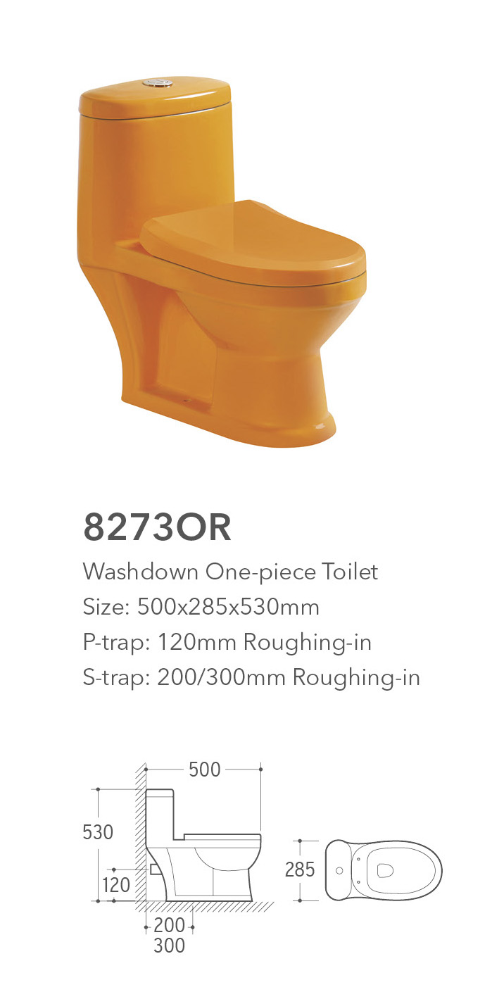 8273or One Piece Toilet