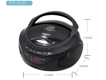 portable MP3/CD player ,AM/FM stereo radio and USB input