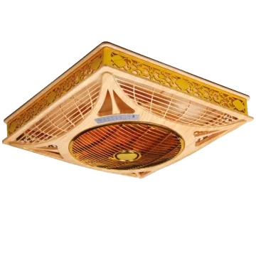 Luxurious Brown Ceilng Mount Fan With Light 220V/50Hz