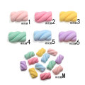 Neu angekommen Sweet Candy Resin Charms Simulation Marshmallow Ornament Zubehör Miniatur Dekoration Kinder Haarnadel machen