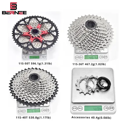 Sunshine HG 11-Speed Cycling Cassette: Alloy Mountain Bicycle Freewheel Sprocket Compatible with Shimano