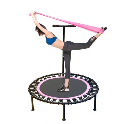 Batut Single Bungee Fitness Trampoline with Handle Bar