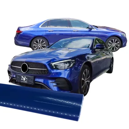Metal Paint Midnight Blue Car Wrap