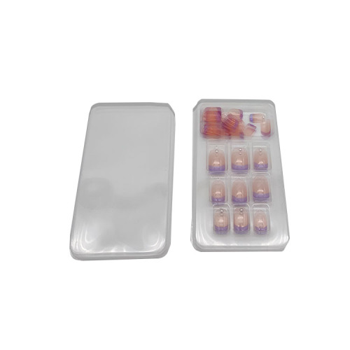 Thermoforming clear blister false nail packaging tray