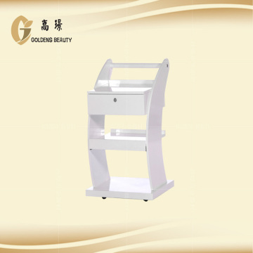 new design manicure pedicure trolley salon furniture with drawer