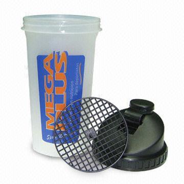 Shaker Bottle, Made of PP and HDPE Material