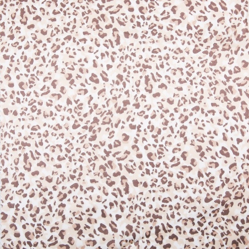 Kain Polyester Spandex Tenun Cetak Leopard