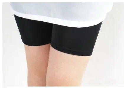 Female Slim Shorts Comfortable Ice Silk Viscose Safety Pants 301