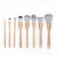 8-9 PCS Natural Wood Make-up borstelset