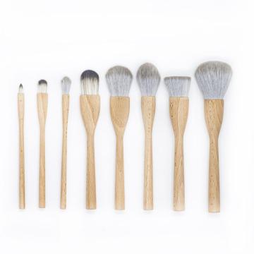 8-9 PCS Natural Wood Make-up borstelset