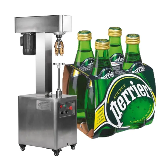 2023 Factory Price Aluminum Cap Glass Jar Semi-Automatic Capping Machine