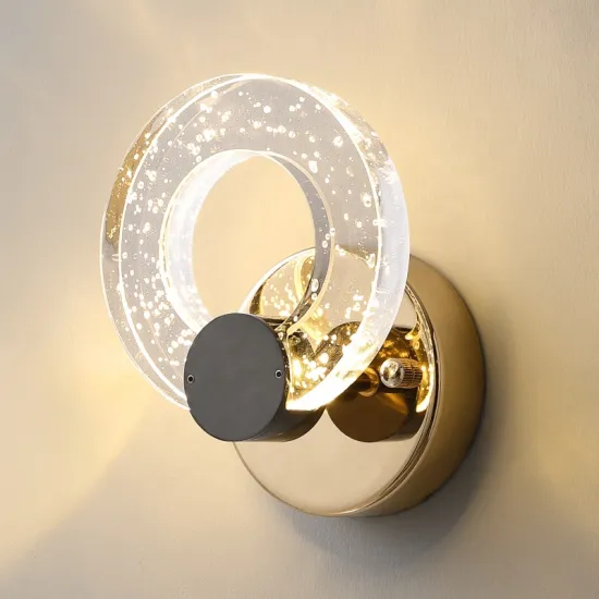 Crystal Wall Sconce: Elegant Silver Wall Lamp with LED for Indoor Lighting, Perfect for Living Room Décor