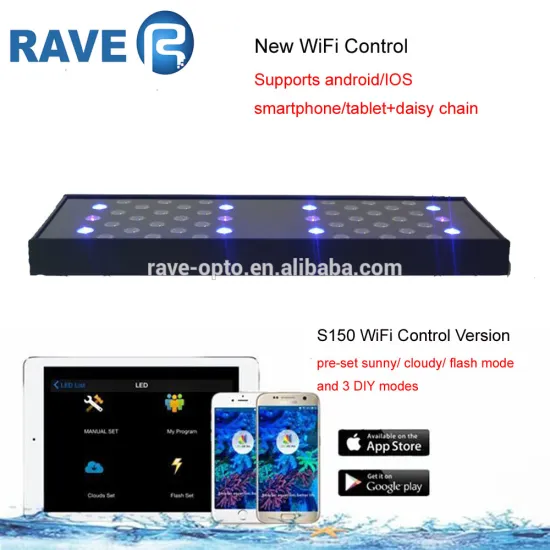 24 inch 150w freshwater saltwater aquarium led lighting for reef growing