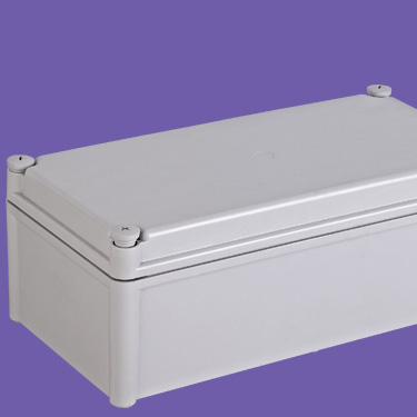 Caja impermeable al aire libre caja impermeable para caja electrónica plasitc PWE519 con tamaño 380 * 190 * 130 mm