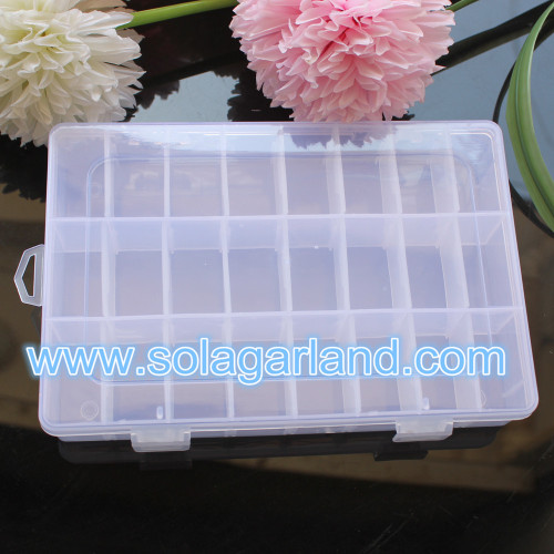 Boîte de rangement en plastique Boîte de rangement pour organisateur personnel de 24 conteneurs