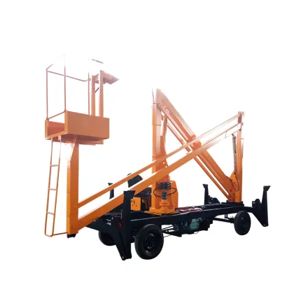 CE Approved Electric Power Hydraulic Drivable Boom Lift