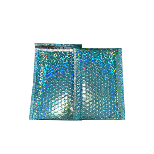 Holographic Metallic Bubble Envelope Bags