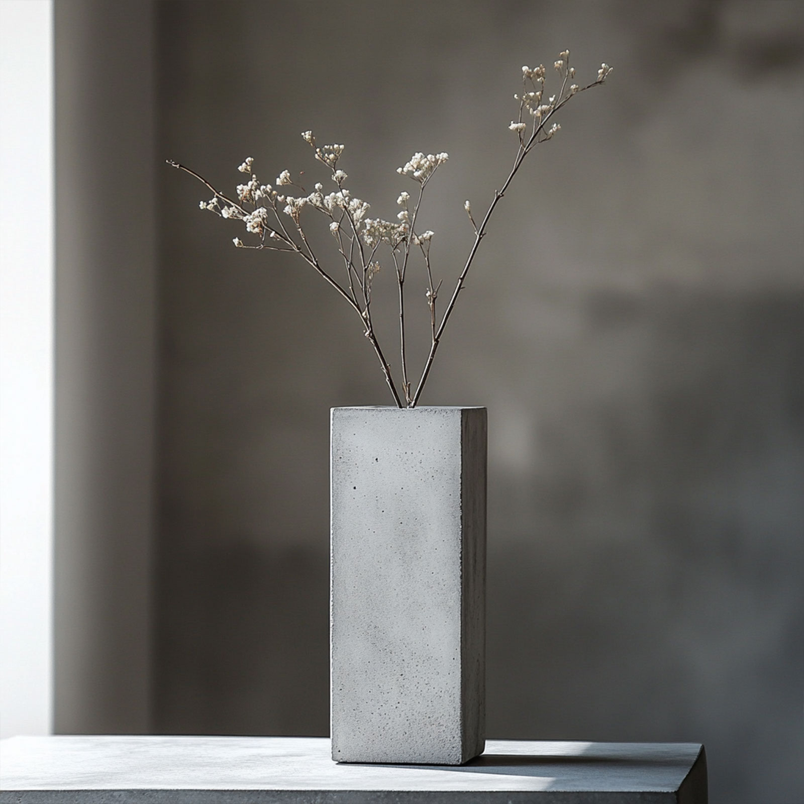 Cement Primary Color Simple Square Flowerpot