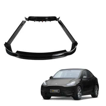 Langyu 2019 Tesla Model Y PP Plastic Gloss Black Body Kit - Front Lip, Rear Diffuser, Side Skirts