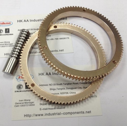 Brass Ring Gear Worm Shaft untuk Mobil Balap