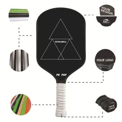 2023 Toray T700 Carbon Fiber Pickleball Paddle with Custom Raw Carbon Fiber Friction Surface - Thermoformed