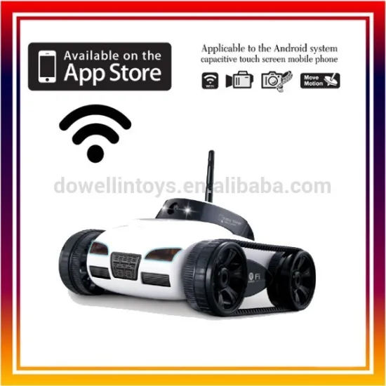 RC Tank with Camera, WIFI Control RC Tank, Mini WIFI IPhone Control Tank Real Time Transmission