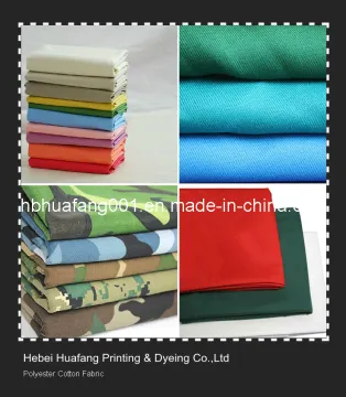 Polyester Cotton T/C Fabric / Lining Fabric / Pocketing Fabric / Shirting Fabric