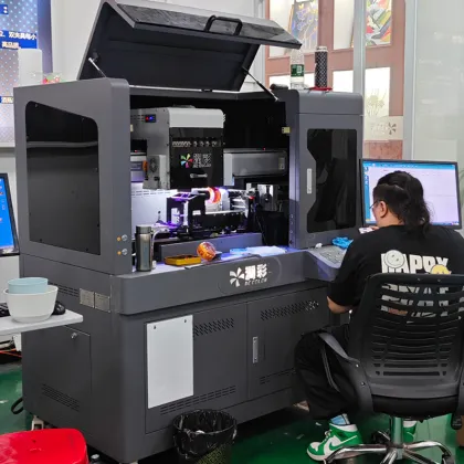 Single Station 360 Cylinder UV Rotary Printer