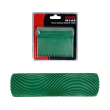 Wood grain rubber brush for indoor decoration