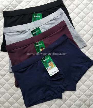 Hot Sale Bamboo Fiber Men's Underwear Boxer Briefs