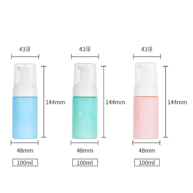 Hand wash sanitizer plastic soap bottle with foam