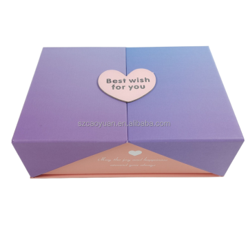 Custom Luxury Candy Candle Geschenkverpackungsschachtel mit herzförmigem 3D-Logo für Hochzeit, Weihnachten und Valentinstag