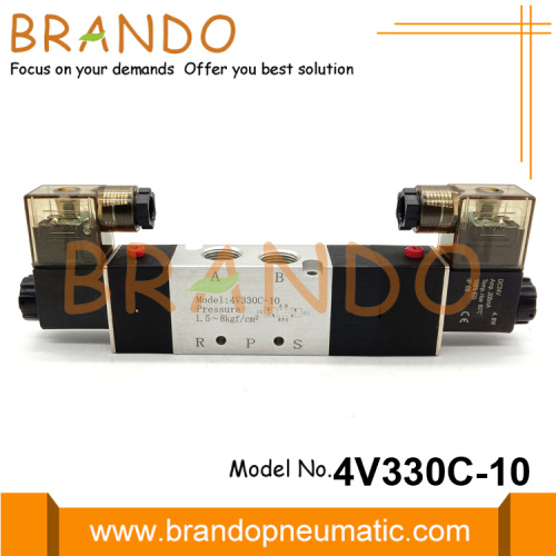4V330C-10 Airtac نوع ملول الملف اللولبي الكهربائي 220 فولت