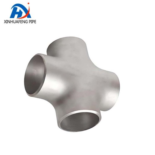Welded Four way Stainless Steel Equal Butt Cross