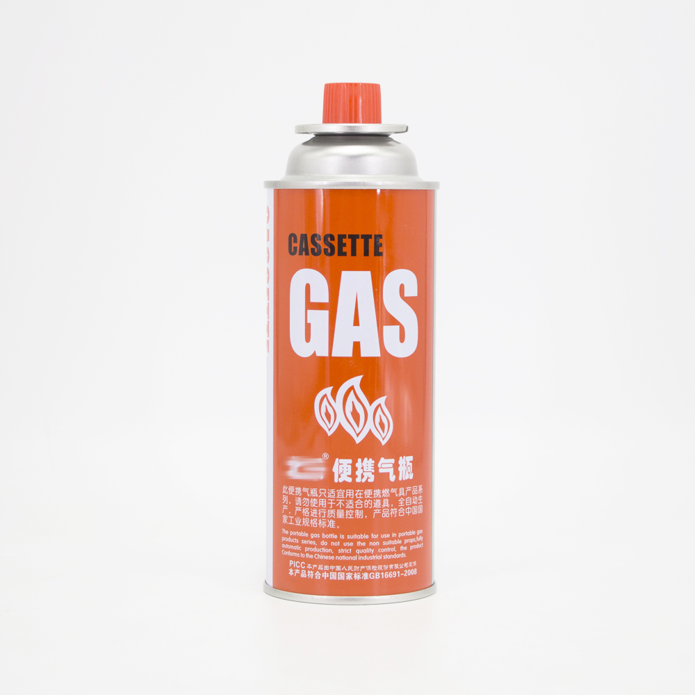 Portable refill tin empty 227g butane gas can
