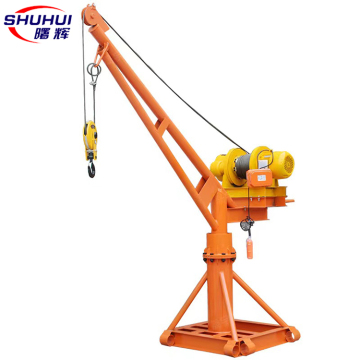 Portable Small Lifting Crane 300kg to 500kg with Electric or Manual Winch