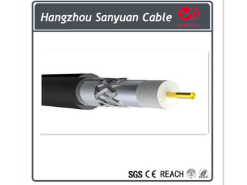 Low loss rj59 coaxial cable