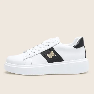 2021 side webbing with butterfly embroidery design shoes