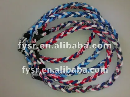 Power Silicone Titanium necklace/sport necklace,Jewellery necklace