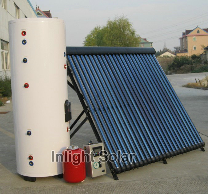 Pump Circulating Heat Pipe Pressure Solar Water Heaters High Quality