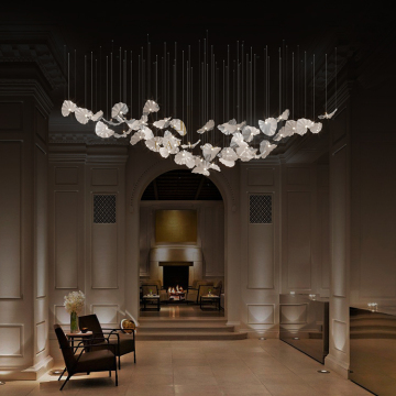 Modern LED Chandelier for Hotel Wedding Halls and Villas