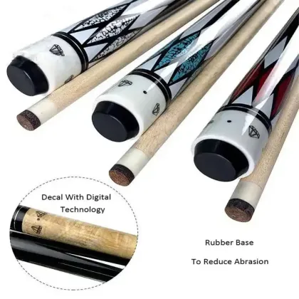 Factory Direct Stock American Two-Section Billiard Cues for Nine-Ball Games