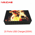 20 portas carregador multitort USB 200w Power