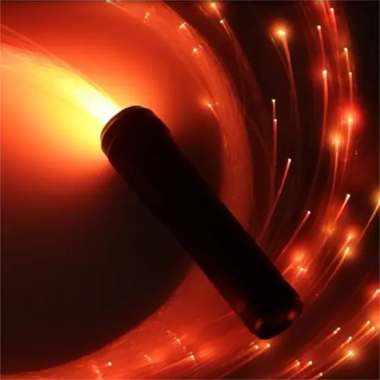 OEM Factory Gen-3 Aluminum Alloy Hot Selling LED Fiber Optic Dancing Whip for Night Clubs