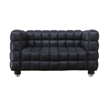 2023 New Premium Luxury Barber Shop & Beauty Shop Waiting Sofa - Black Elegant Modern