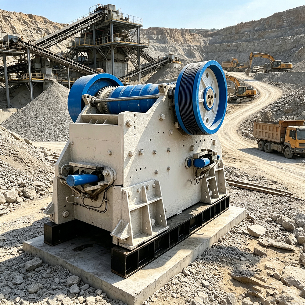 deep crushing chamber jaw crusher