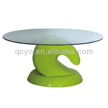 Factory directly sale fashionable high quality modern design glass tea table