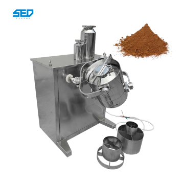 3D Rotating Drum Lab Dry Powder Chemical Mixing Blender Machine